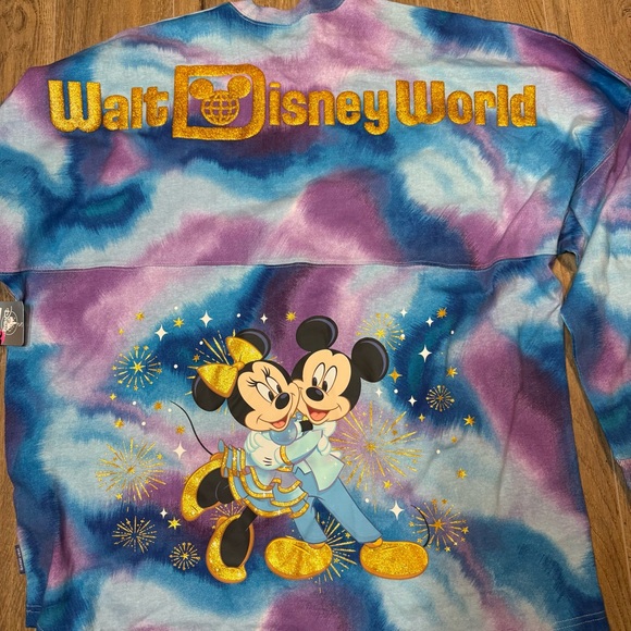 NEW Walt Disney World Mickey & Minnie Anniversary Tie Dye Tee Shirt XL #90A - Picture 10 of 10